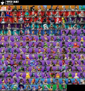 Топовый аккаунт Fortnite, 170+ скинов, множество звездных эмоций, Lamborghini, Tesla