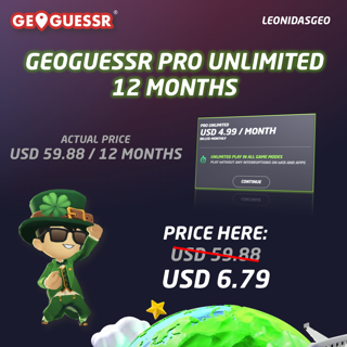GeoGuessr Pro Unlimited | 12 Months Subscription