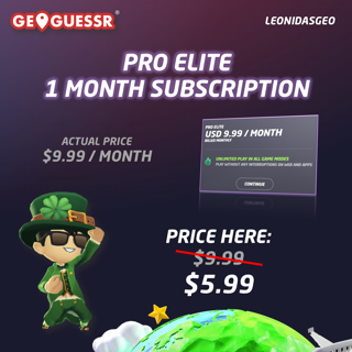 GeoGuessr Subscription to YOUR ACCCOUNT | Pro Elite 1 Month