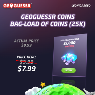 GeoGuessr Coins Shop to YOUR ACCOUNT | 25000 COINS
