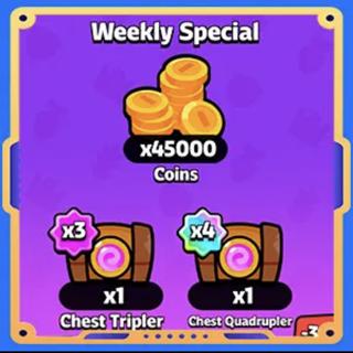 Акция недели - Монеты + Утроитель + Учетверитель сундука | вход на аккаунт | НЕДОРОГО