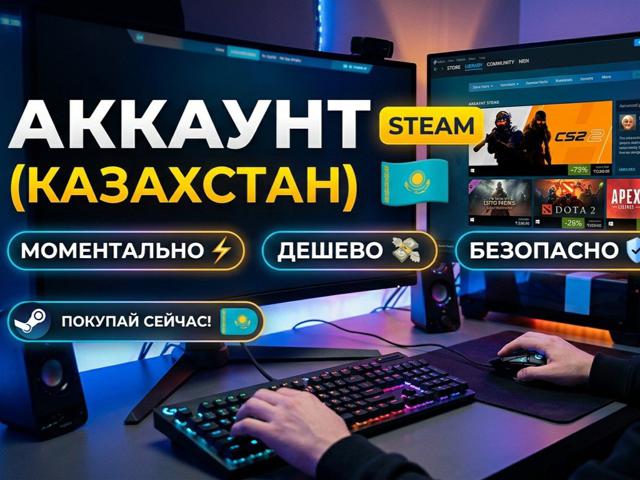  STEAM АККАУНТ | РЕГИОН КАЗАХСТАН | БЕЗ STEAM GUARD |
