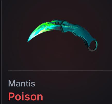 Нож мантис poison