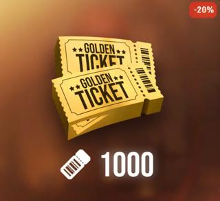 1000 Golden Ticket | по ID | НЕДОРОГО