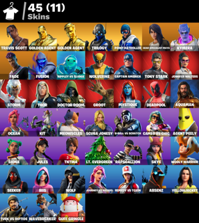 [PC] 45 skins | Travis Scott | Gold Brutus | Gold Midas | Trilogy | Point Patroller