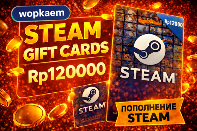 𒋲 120000 IDR 𒋲 STEAM GIFT CARD 𒋲 БЫСТРАЯ ВЫДАЧА 𒋲