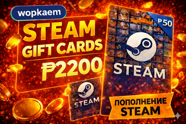 𒋲 2200 PHP 𒋲 STEAM GIFT CARD 𒋲 БЫСТРАЯ ВЫДАЧА 𒋲
