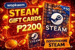 𒋲 2200 PHP 𒋲 STEAM GIFT CARD 𒋲 БЫСТРАЯ ВЫДАЧА 𒋲