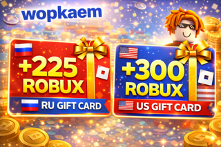 𒋲 300 ROBUX ДЛЯ США 𒋲 GLOBAL ПРОМОКОД 𒋲 БЫСТРАЯ ВЫДАЧА 𒋲 225 ДЛЯ РФ 𒋲