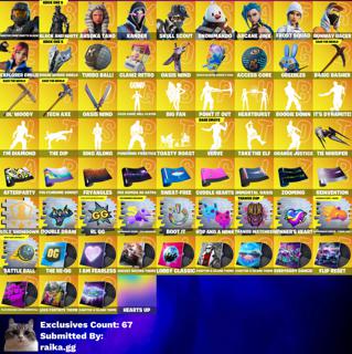 [3в1] / Мгновенный доступ • FN (все платформы) • 305 скинов • 17 автомобилей • Мастер Чиф (черный) • Аркейн Джинкс • Асока Тано • Эльф • Полный доступ • 2 подарка