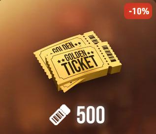 500 Golden Ticket ПО ID| БЕЗ ВХОДА|МОМЕНТАЛЬНАЯ ОТПРАВКА