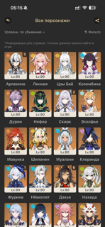 Цзю Бай,Линнея,Арлекино с3+с,эскофье, Скирк с2+с,Коломбина, Дурин, Нефер+с, Фурина с1