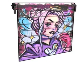 Lovers' Arrow Garage Door