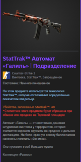 StatTrak Автомат «Галиль» | Подразделение
