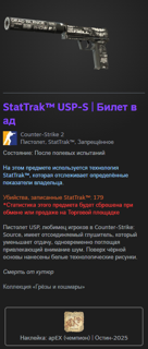 StatTrak USP-S | Билет в ад