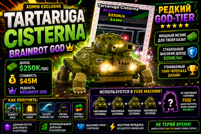 TARTARUGA CISTERNA - BRAINROT ДЛЯ ТЕХ, КТО ВИДИТ ЦЕННОСТЬ FUSE