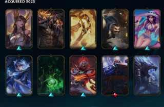EUW server (11 LVL - 1 LEG SKIN - 7 EPIC SKINS - 18K BLUE ESSENCE )