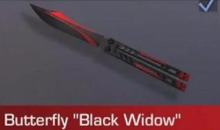 бабочка black widow