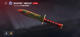 Продаю m9 bayonet amber koi