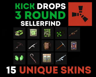 3 ROUND KICK DROPS | 15 СКИНОВ | + ИНСТРУКЦИЯ