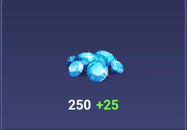 250+25 гемов в игру Mobile legends.