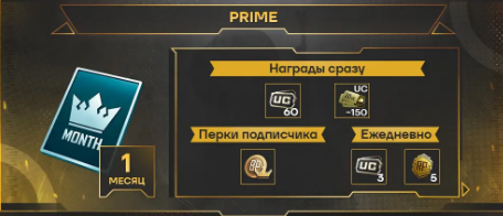 ПОДПИСКА 1 МЕСЯЦ PRIME