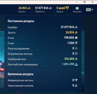 Жирный аккаунт, мало (130 боев) 15 премов, много имущества
