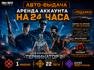 АВТОВЫДАЧА️ | АРЕНДА АККАУНТА НА 24 ЧАСА | 1 МИФИК 22 ЛЕГИ