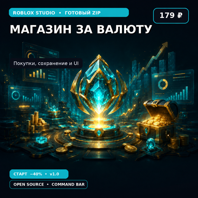 Магазин за игровую валюту | Roblox Studio Luau