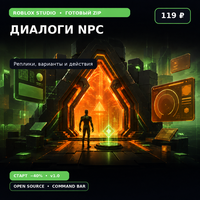 Диалоги с NPC для Roblox Studio | Luau + UI