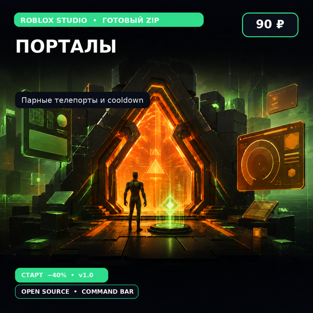 Телепорт-порталы для Roblox Studio | Готовая система