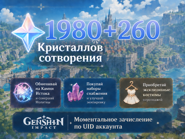 1980+260 Кристаллов | По UID | Быстро | Безопасно