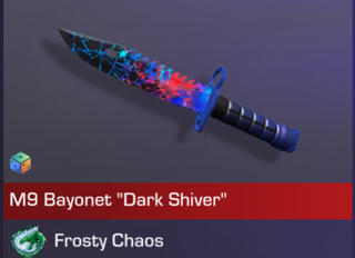 Нож M9 Bayonet "Dark Shiver" голдой или за 0.03
