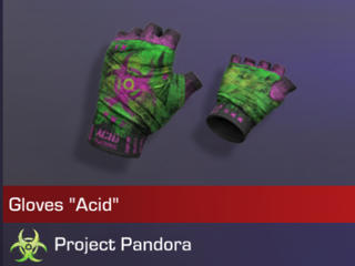 Перчатки "Acid" голдой или за 0.03
