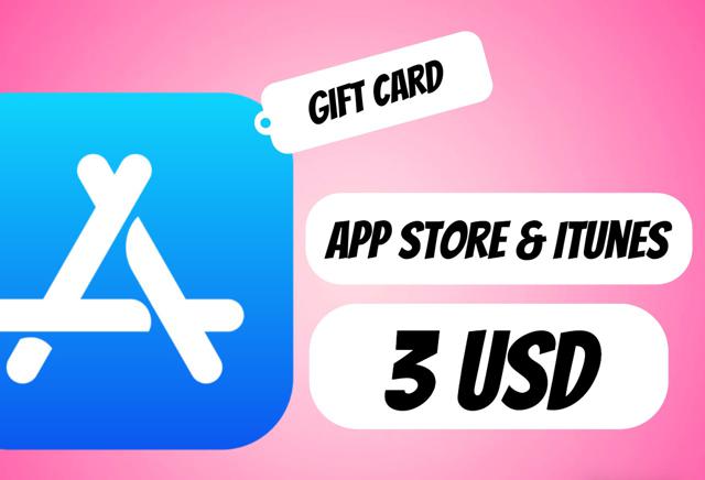 APP STORE & ITUNES 3 USD |