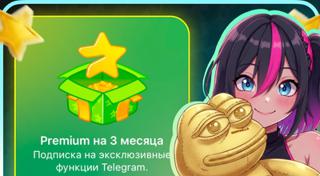 TELEGRAM PREMIUM 3 МЕСЯЦА ПО @username