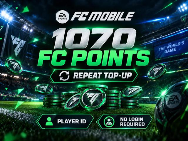 FC Mobile — 1070 FC Points | Пополнение по Player ID
