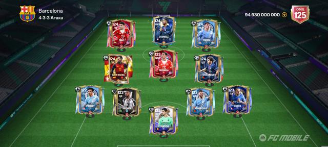 FC Mobile 125 OVR | Strong Squad | EA Account