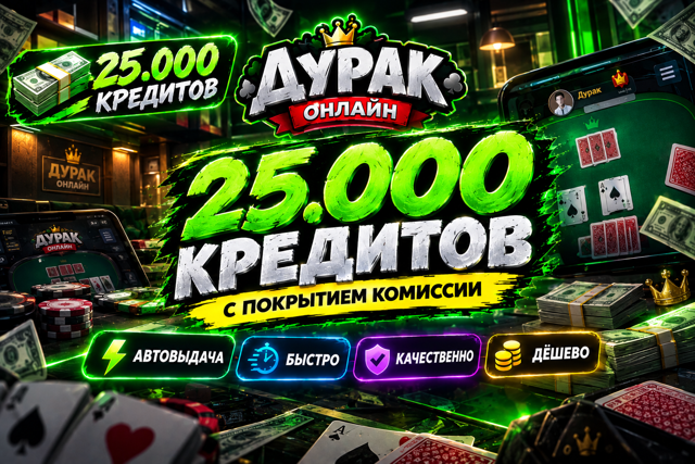 • АВТОВЫДАЧА 𝟐𝟒/𝟕 •【25.000 КРЕДИТОВ】 •【С ПОКРЫТИЕМ КОМИССИИ!】 •【ЛУЧШЕЕ КАЧЕСТВО】•