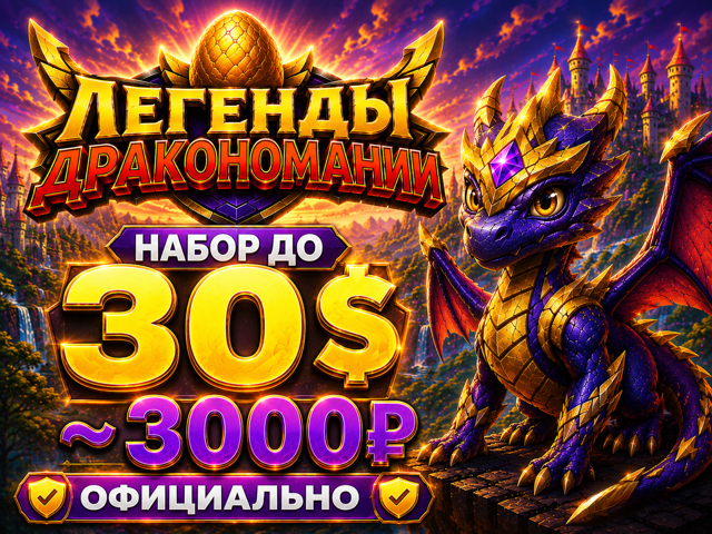 НАБОР ДО 30$ ~ 3000₽ ОФИЦИАЛЬНО