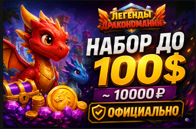 НАБОР ДО 100$ ~ 10000₽ ОФИЦИАЛЬНО
