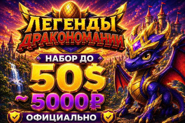НАБОР ДО 50$ ~ 5000₽ ОФИЦИАЛЬНО