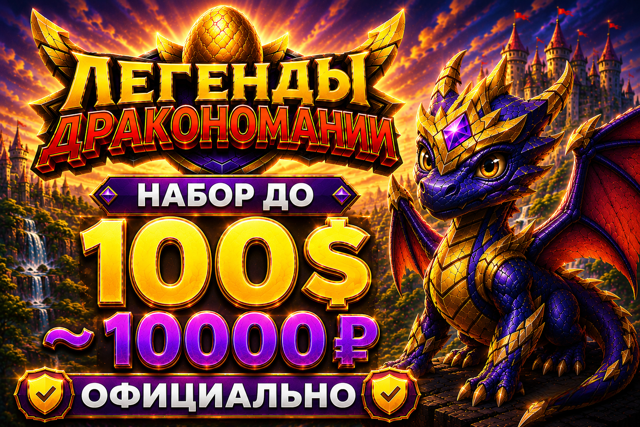 НАБОР ДО 100$ ~ 10000₽ ОФИЦИАЛЬНО