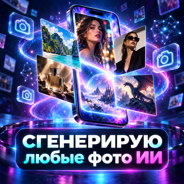 СГЕНЕРИРУЮ ЛЮБЫЕ ФОТО ИИ