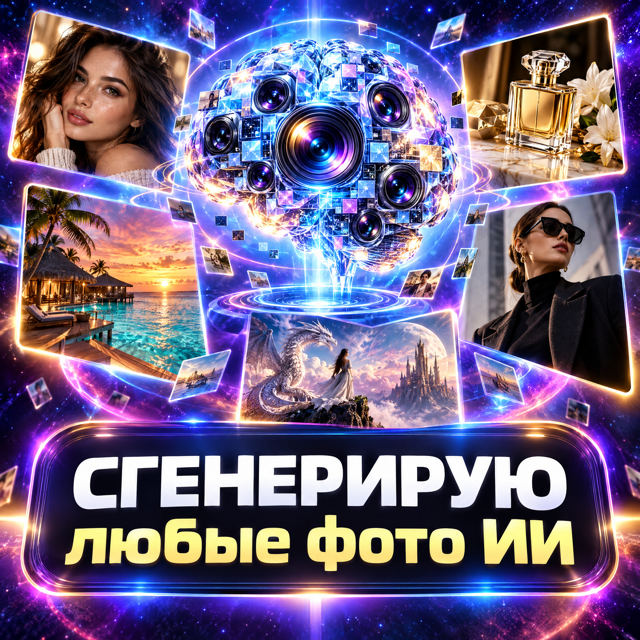 СГЕНЕРИРУЮ ЛЮБЫЕ ФОТО ИИ