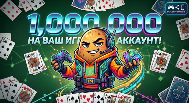 1.000.000 на ваш игровой аккаунт !