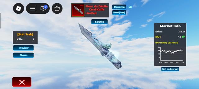  Cord Knife Fleur du Déclin [Stat Trak] | Limited | Sniper Arena 