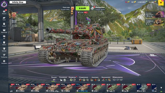 Chieftain Mk6 | 39Топов | КВ-2 + Крушитель + FV215b (183) | К-91 | Уничтожитель | BLTZ9000 | Могильщик