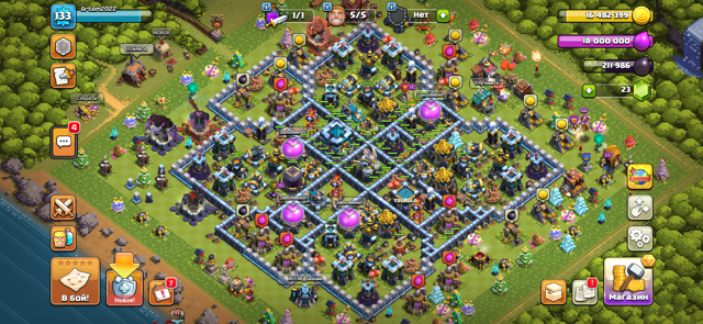 Аккаунт clash of clans с почти фул 13 th